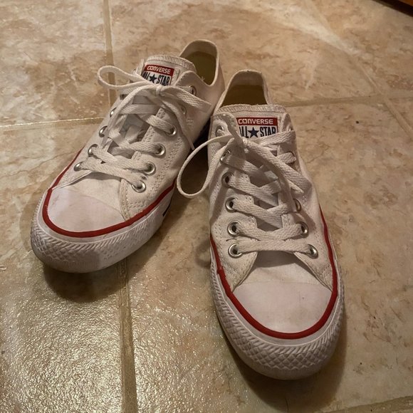 Low Rise White Converse All Star - Picture 1 of 2